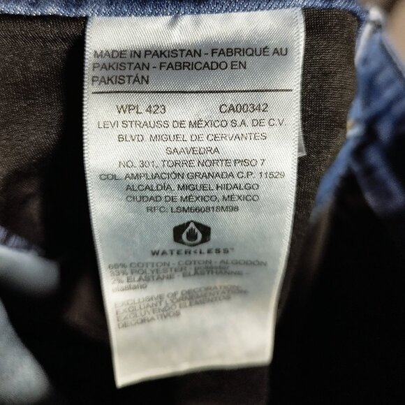 Levi's Signature Women's Jeans - Size 8 W29 - Blue Denim  High Rise Ankle Skinny - Picture 7 of 11